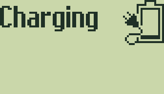 Charging dialog with animated battery