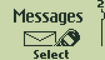 The animated Messages menu in DCP-3