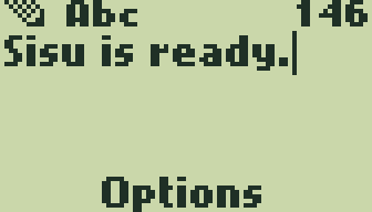 SMS composer with example text